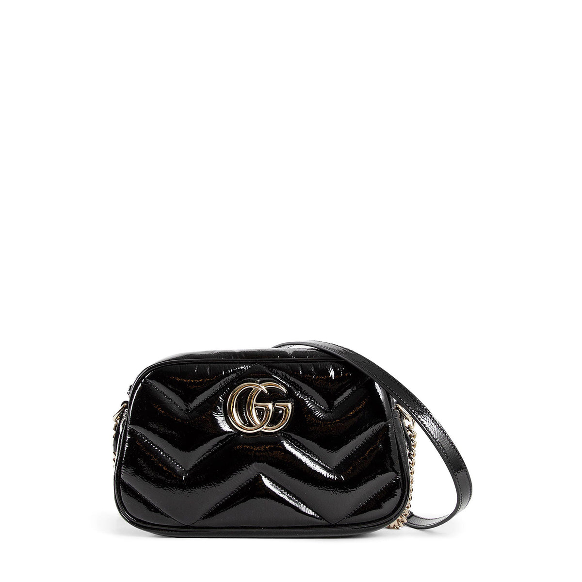 Gg Marmont Small Patent Shoulder Bag