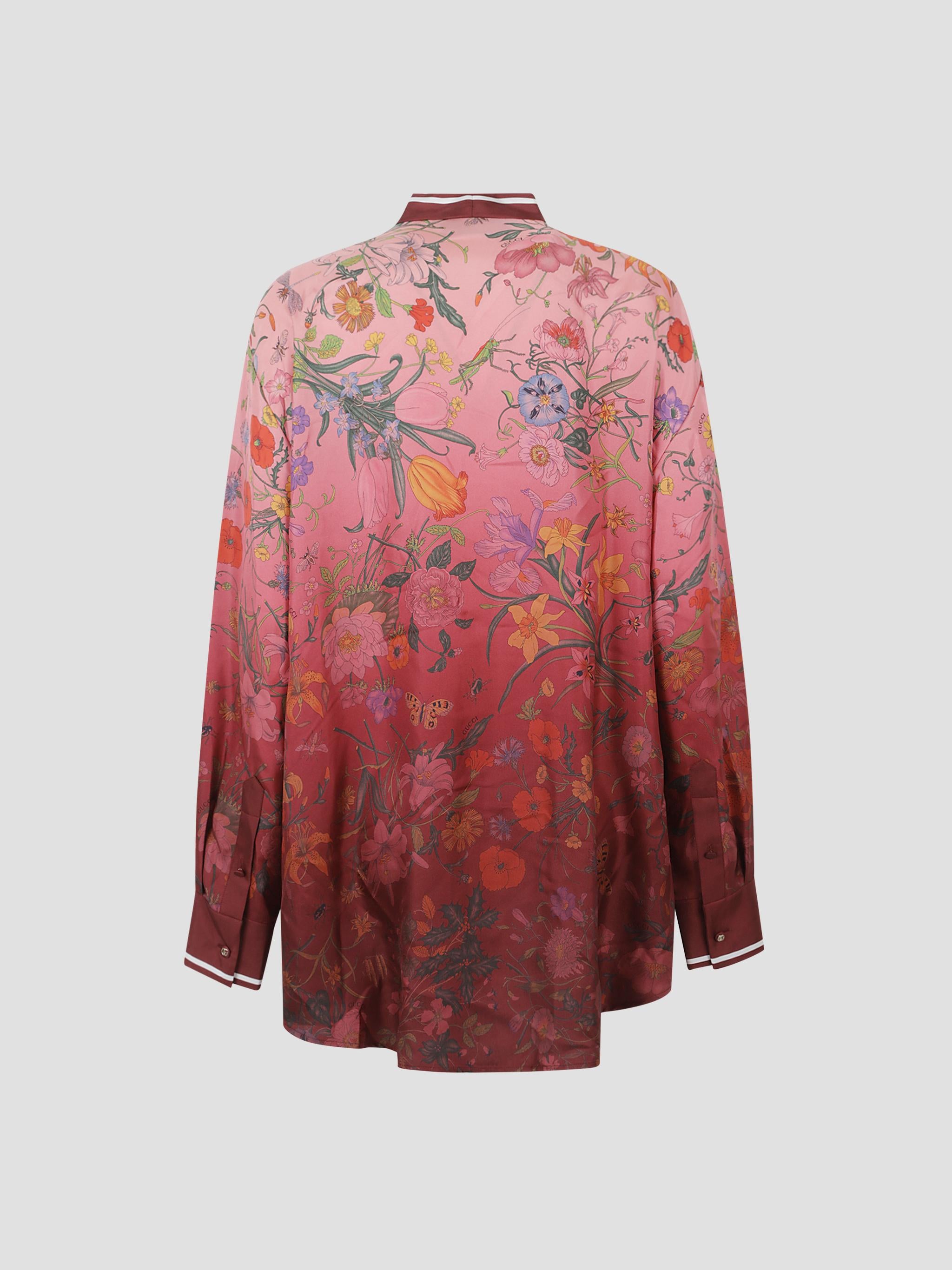 Shirt Twill Flora Degrade